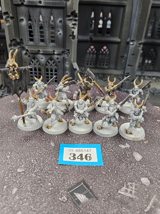 10x Bestigor Herd #346 Beastmen Old World Fantasy Warhammer 40k