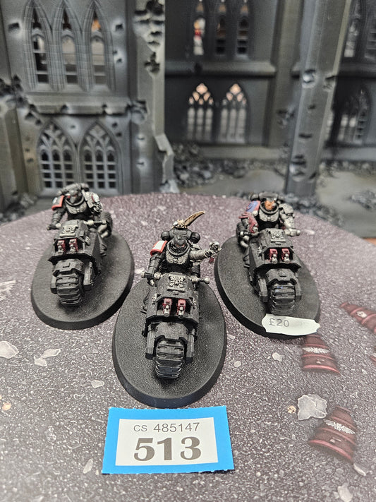 3x Primaris Outriders #513 Space Marines Warhammer 40k