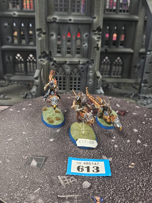 * 3x Akhelian Morrsarr Guard #613 Idoneth Deepkin AOS Warhammer 40k