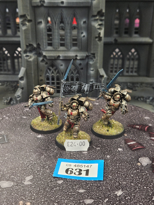 * 3x Sanguinary Guard #631 Well Painted Blood Angels Space Marines Warhammer 40k
