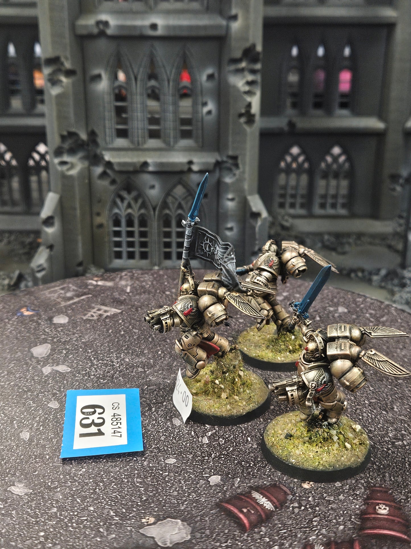 * 3x Sanguinary Guard #631 Well Painted Blood Angels Space Marines Warhammer 40k