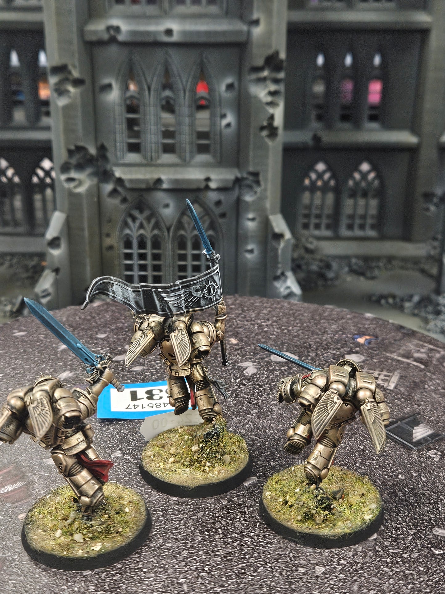 * 3x Sanguinary Guard #631 Well Painted Blood Angels Space Marines Warhammer 40k