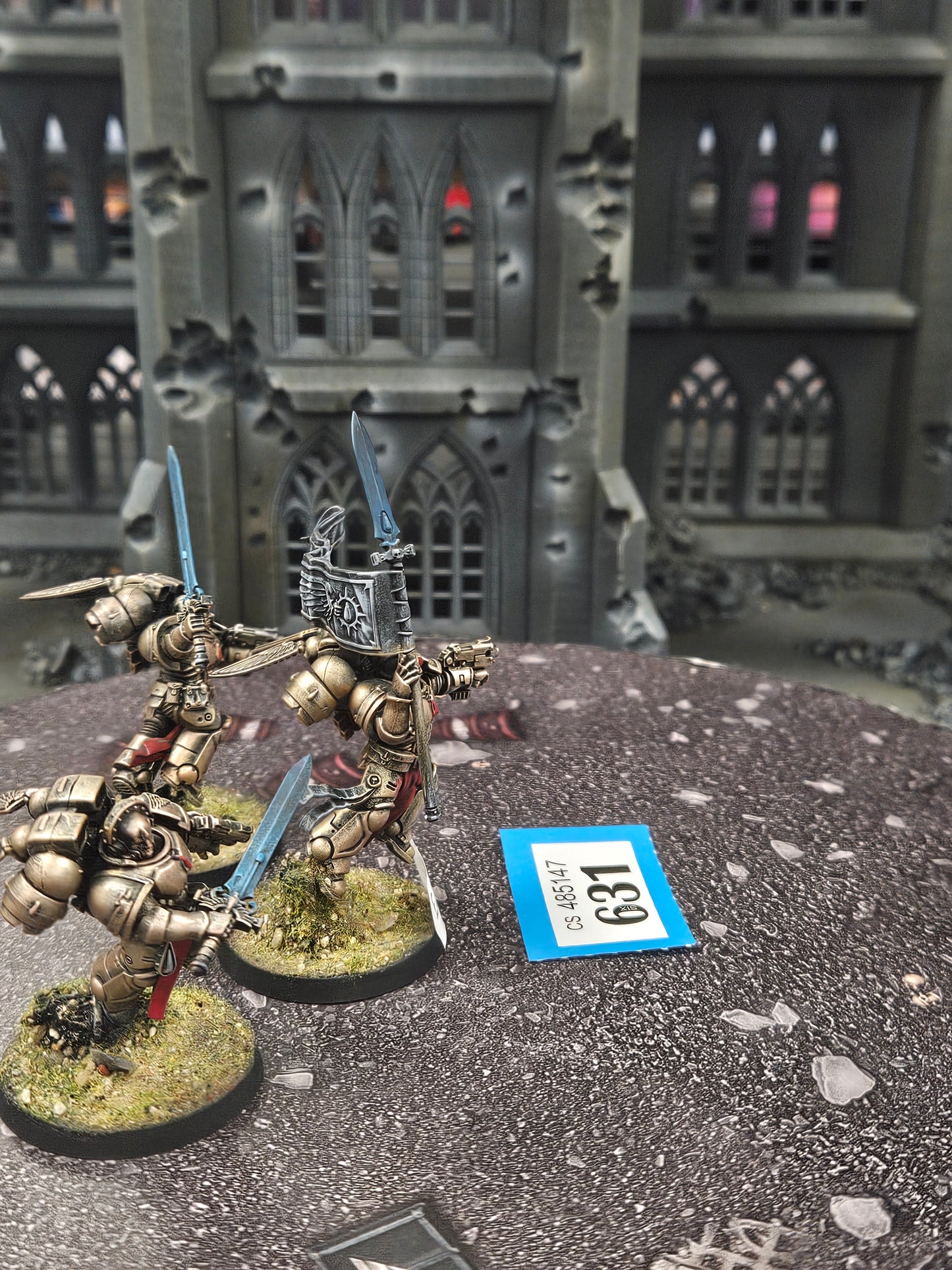 * 3x Sanguinary Guard #631 Well Painted Blood Angels Space Marines Warhammer 40k