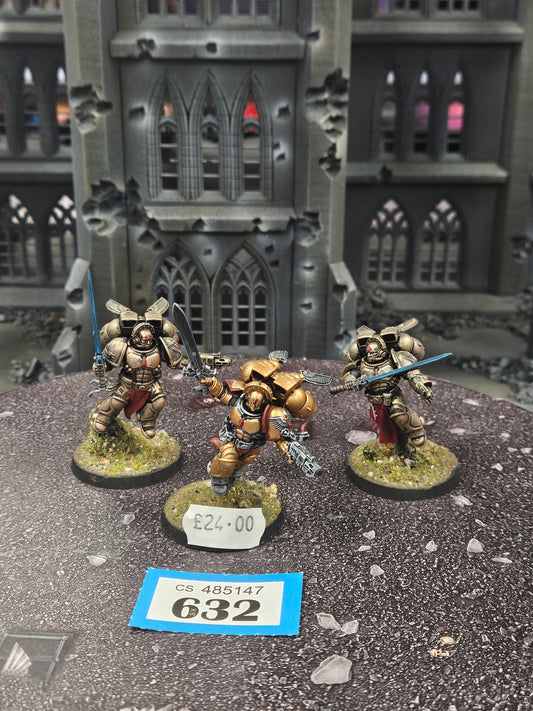 * 3x Sanguinary Guard #632 Well Painted Blood Angels Space Marines Warhammer 40k