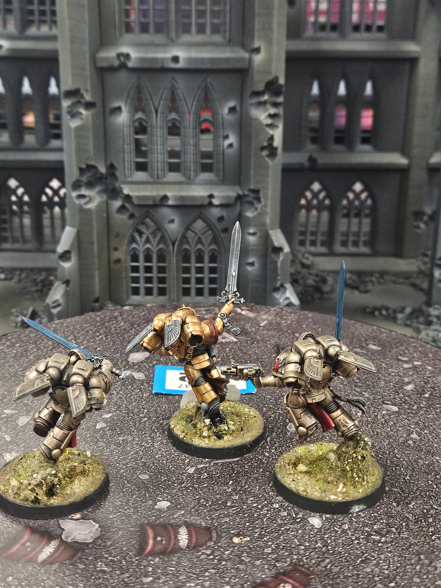 * 3x Sanguinary Guard #632 Well Painted Blood Angels Space Marines Warhammer 40k