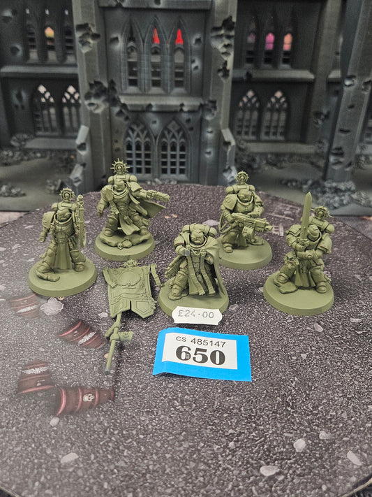 * 5x Company Heroes #650 Space Marines Warhammer 40k