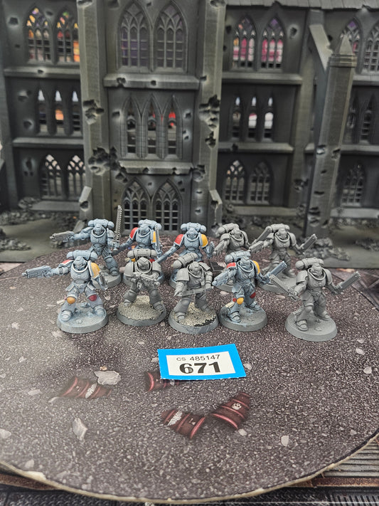 * 10x Primaris Assault Intercessors #671 Space Marines Warhammer 40k