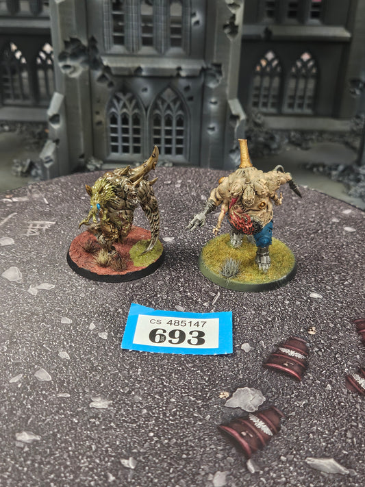 * 2x Gellerpox Infected OOP #693 Killteam Death Guard Warhammer 40k