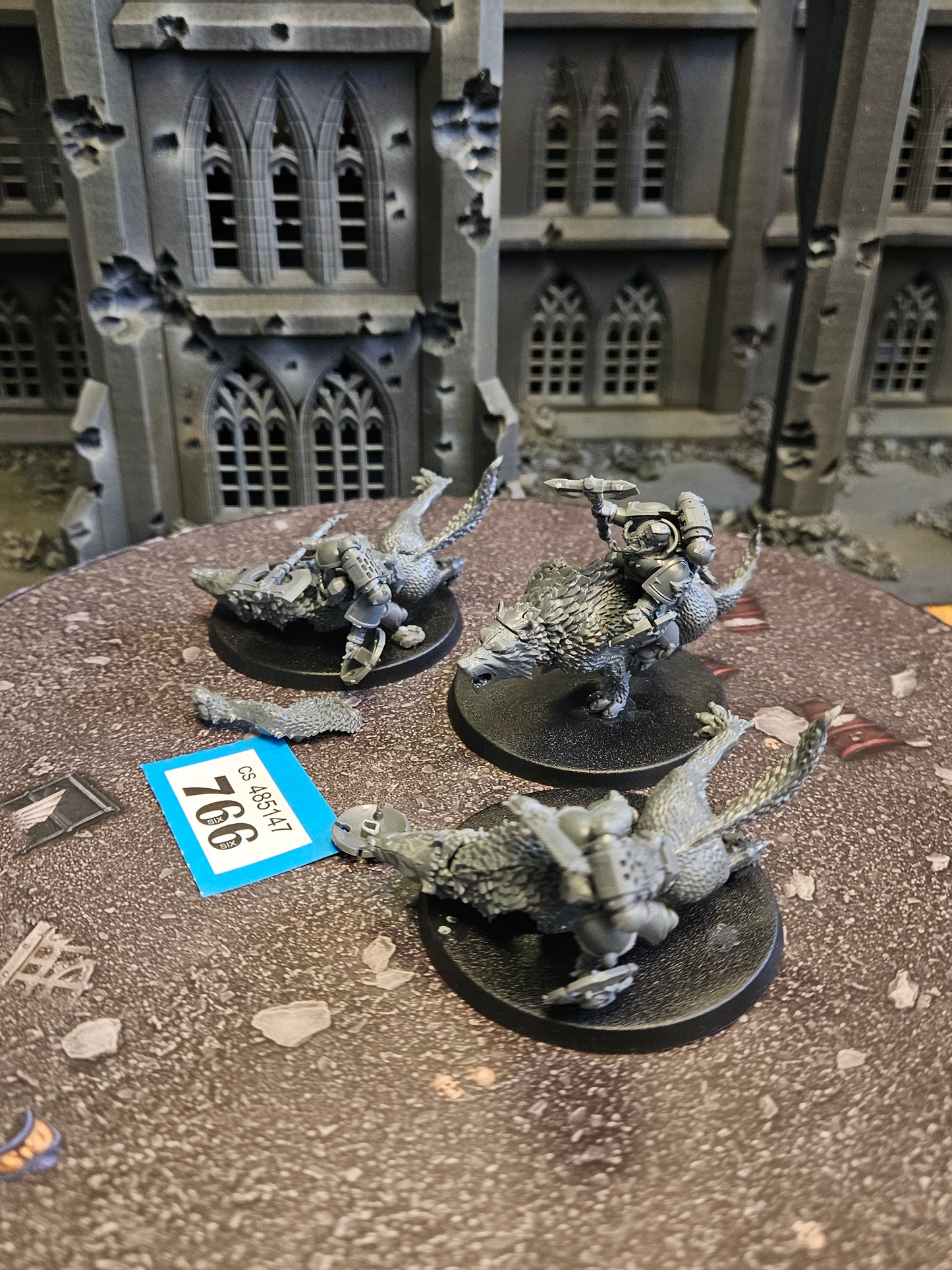 * 3x Thunderwolf Cavalry #766 Space Wolves Space Marines Warhammer 40k