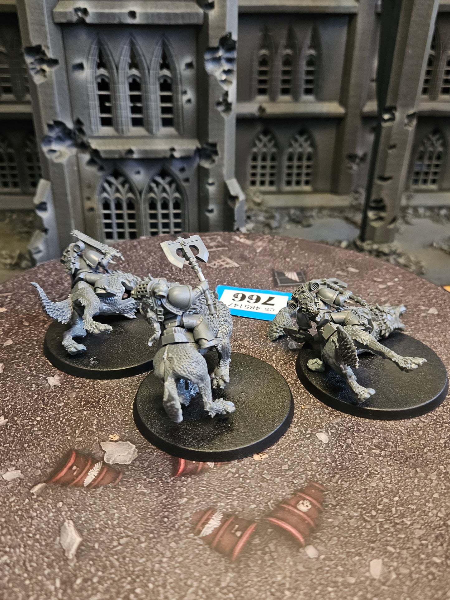 * 3x Thunderwolf Cavalry #766 Space Wolves Space Marines Warhammer 40k