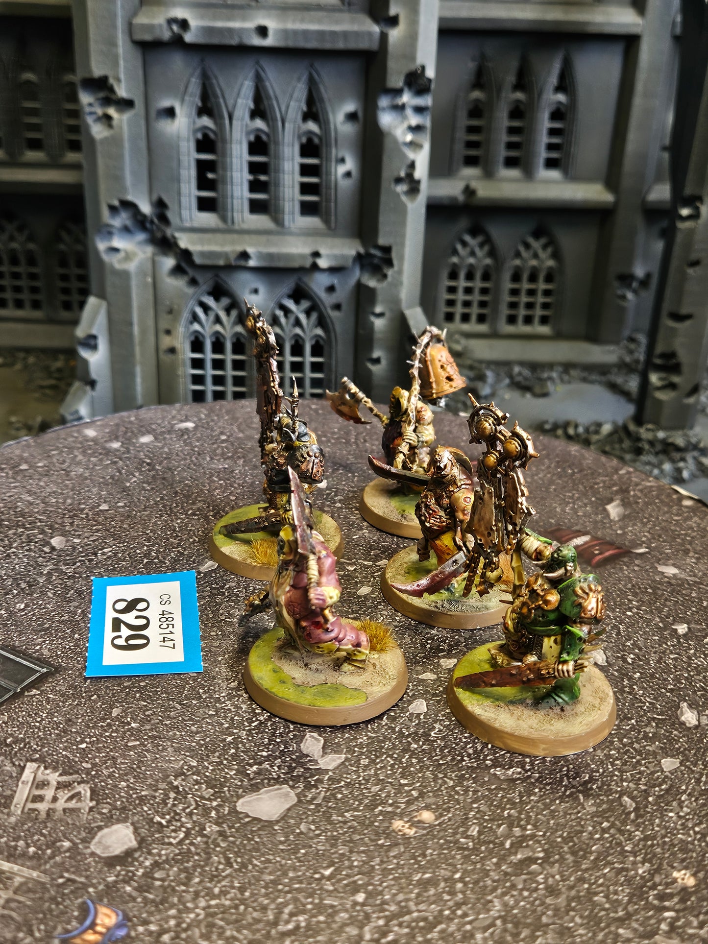 * 5x Putrid Blightkings #829 Very Well Painted Maggotkin  Warhammer 40k