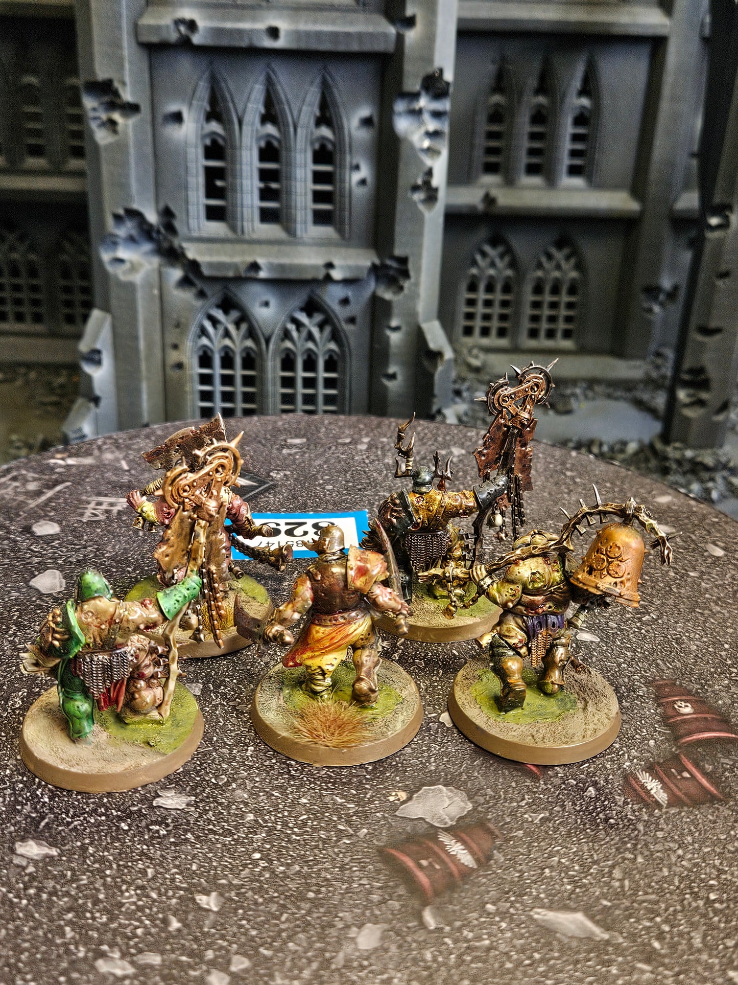 * 5x Putrid Blightkings #829 Very Well Painted Maggotkin  Warhammer 40k