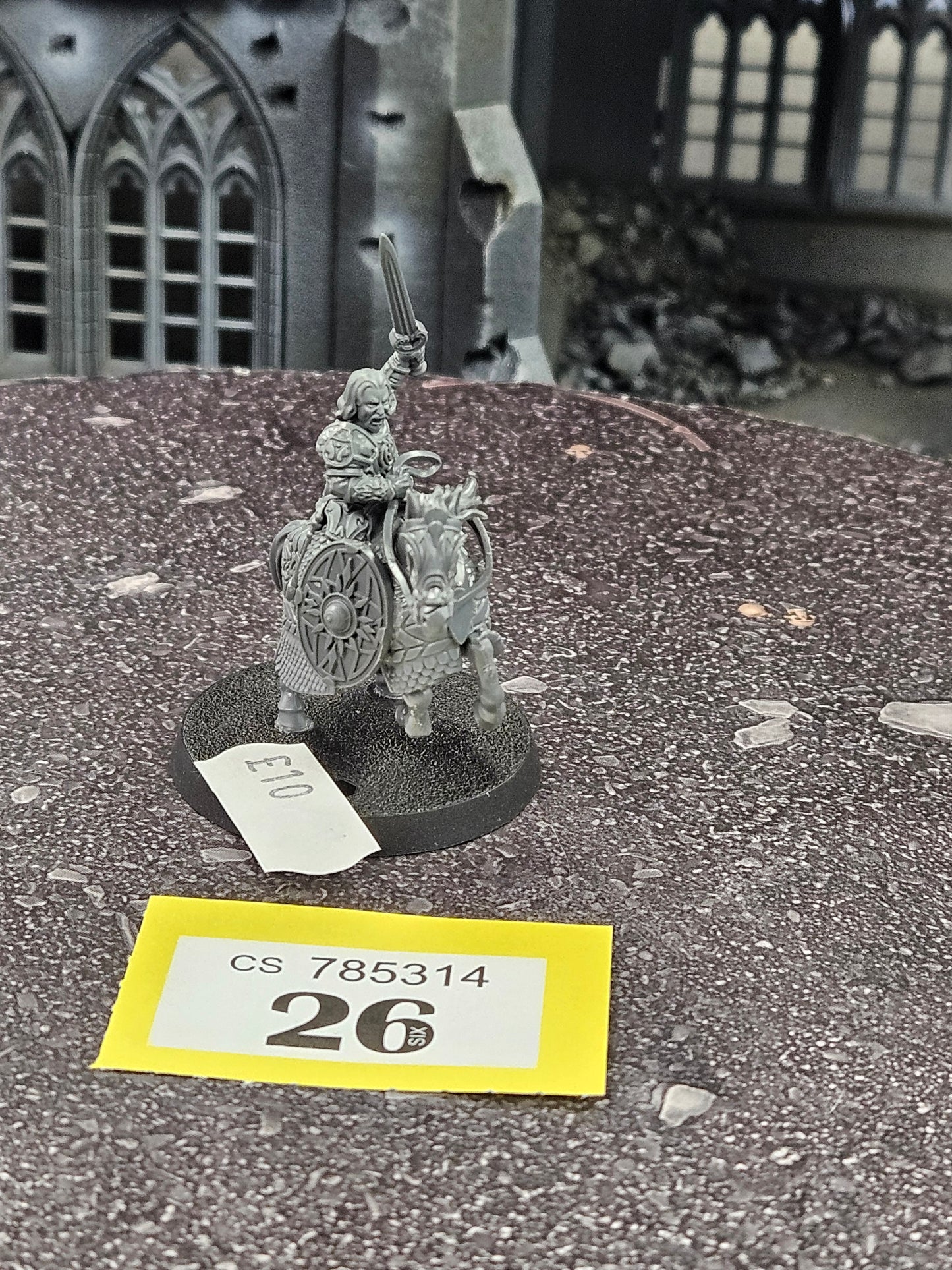 * Theoden King of Rohan on Horse #26 Good MESBG LOTR Warhammer 40k