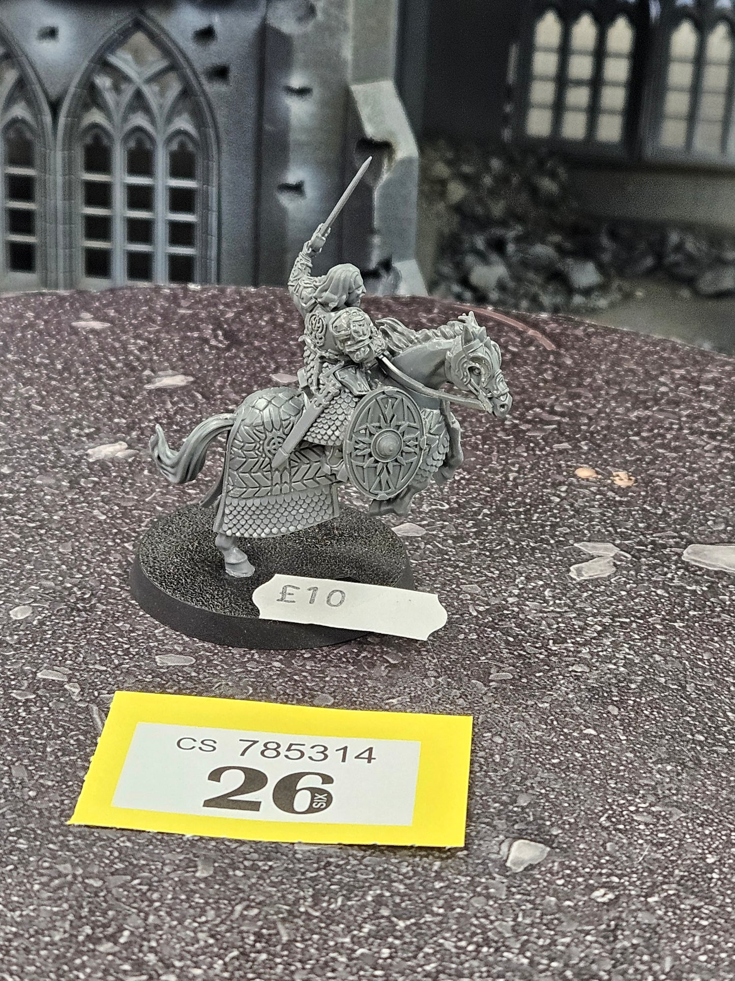 * Theoden King of Rohan on Horse #26 Good MESBG LOTR Warhammer 40k