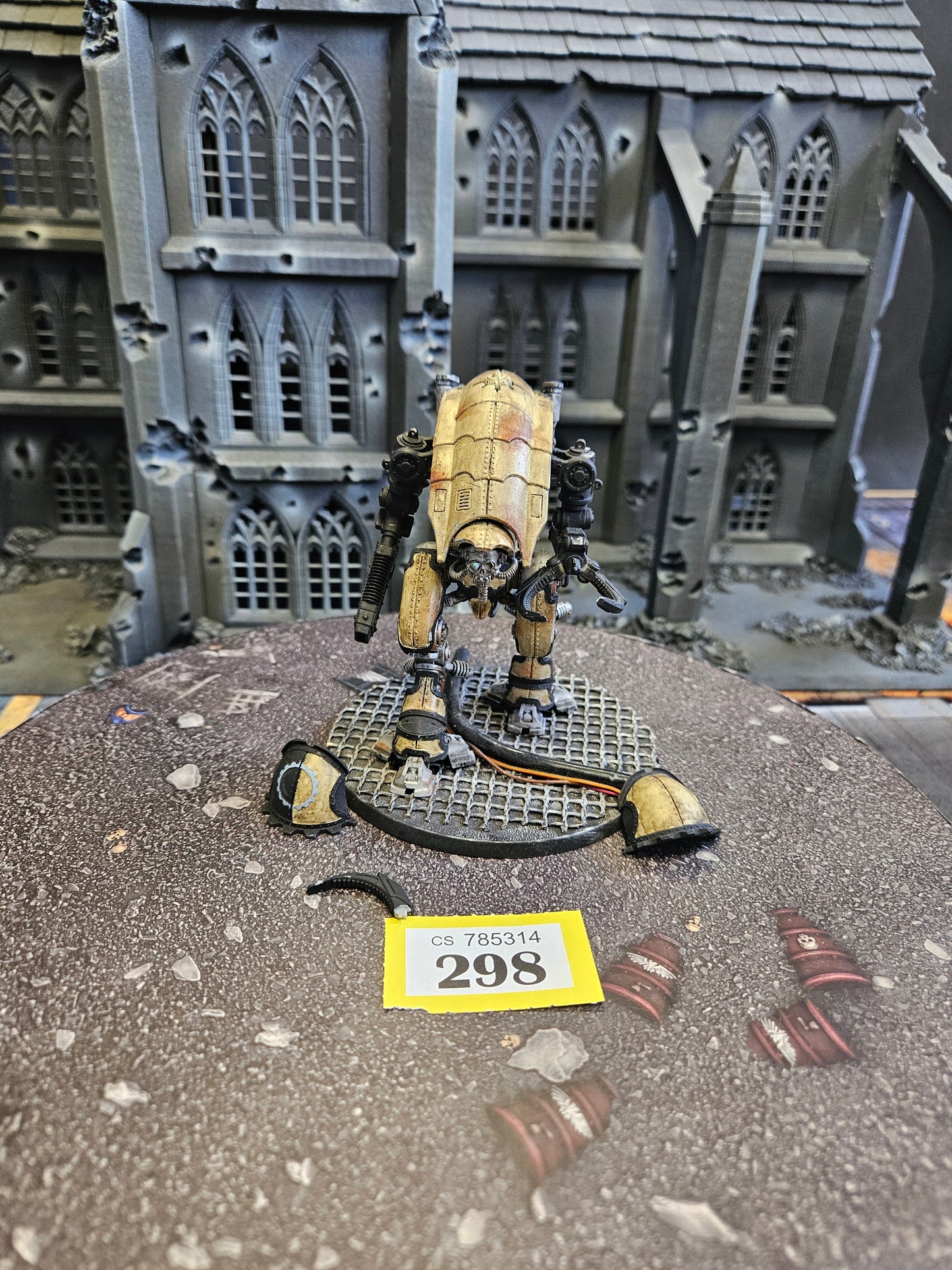 * Mechanicum Knight Moirax with Volkite Veuglaire and Gyges Siege Claw #298 Chaos Knights Warhammer 40k