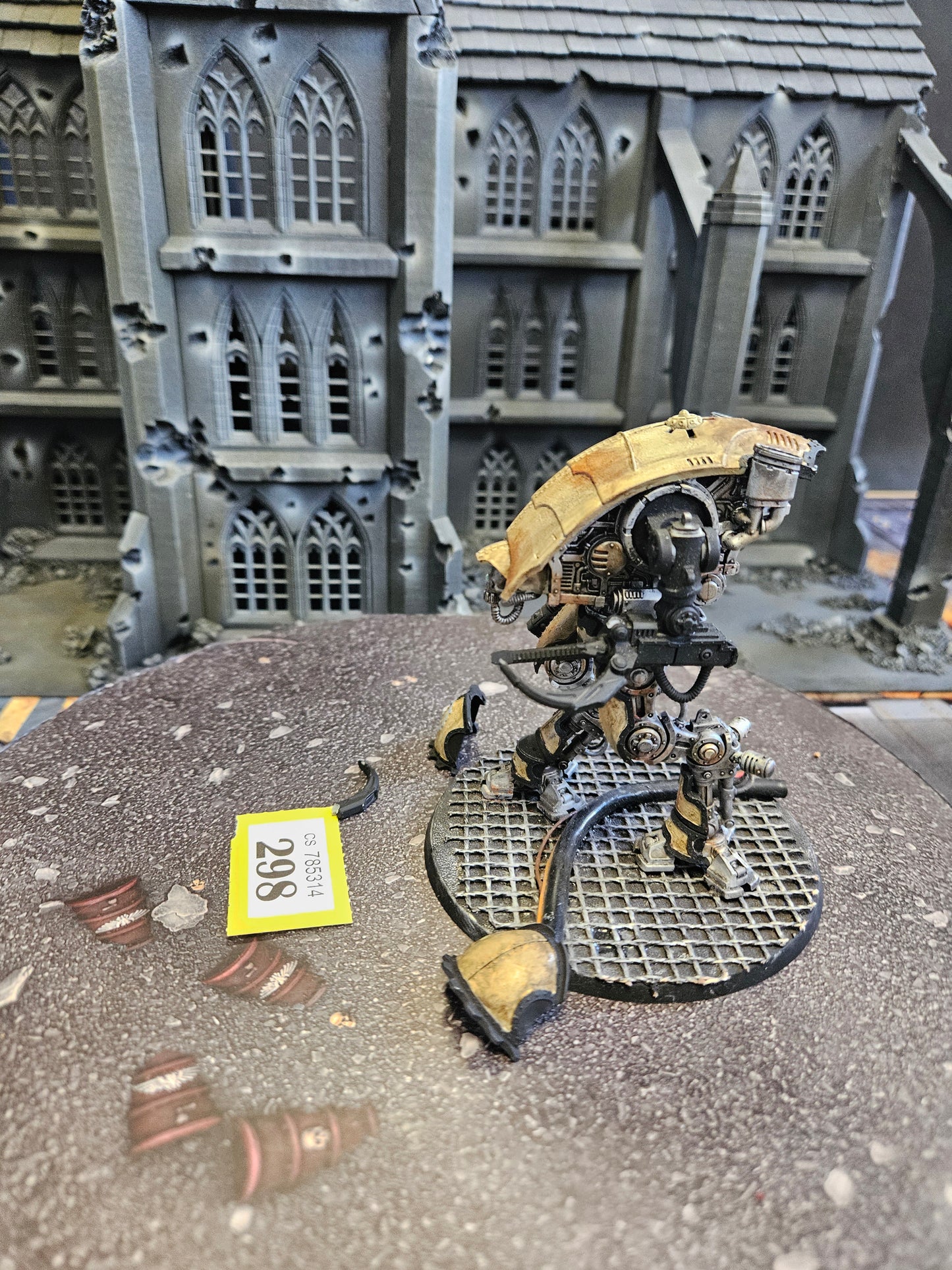 * Mechanicum Knight Moirax with Volkite Veuglaire and Gyges Siege Claw #298 Chaos Knights Warhammer 40k