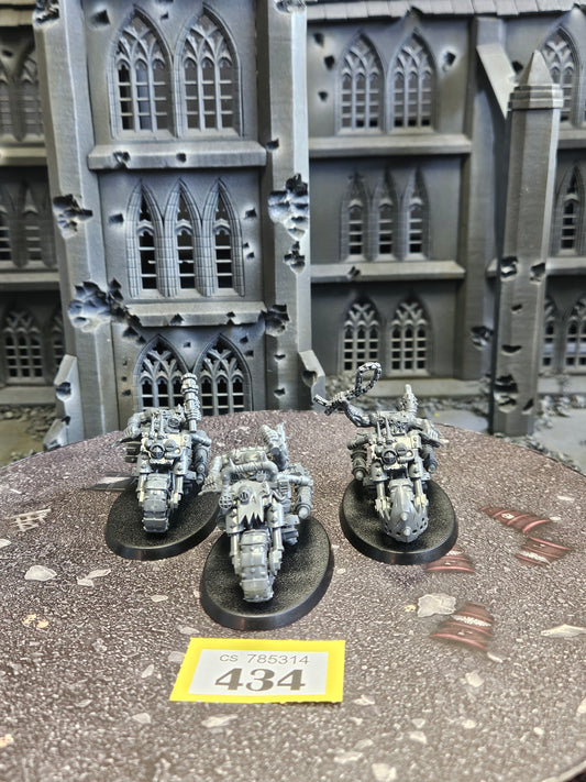 3x Ork Bikers #434 Orks Warhammer 40k