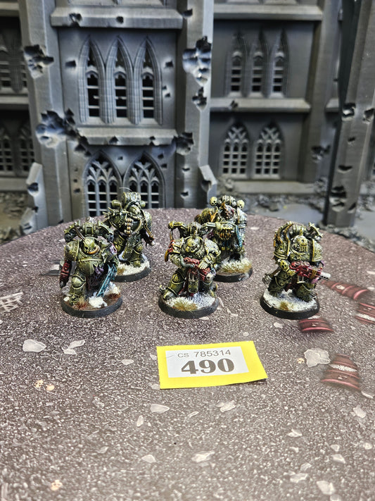 5x Plague Marines #490 Death Guard Warhammer 40k