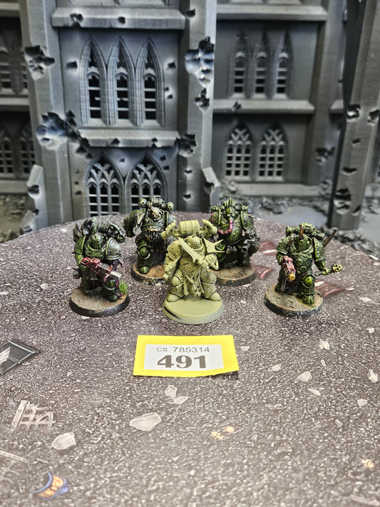 5x Plague Marines #491 Death Guard Warhammer 40k