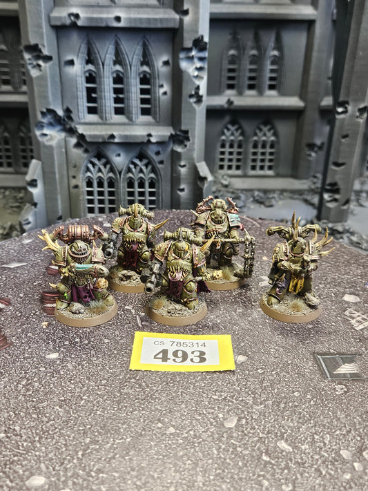 5x Plague Marines #493 Death Guard Warhammer 40k
