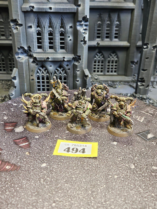 5x Plague Marines #494 Death Guard Warhammer 40k