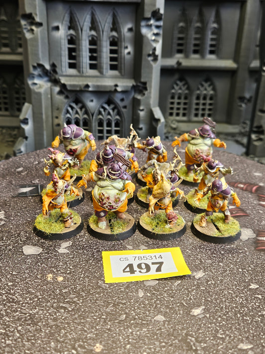 12x Nurgle’s Rotters - Nurgle Blood Bowl Team #497 Death Guard Warhammer 40k