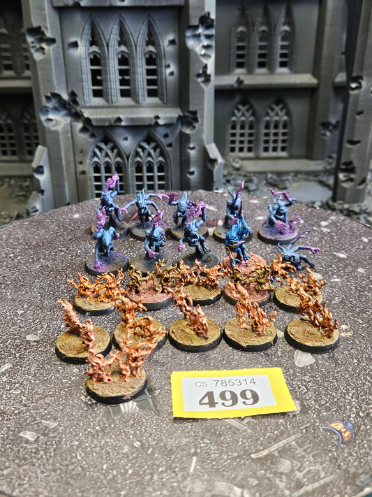 10x Blue Horrors + 11x Brimstone Horrors #499 Disciples of Tzeentch AOS Warhammer 40k