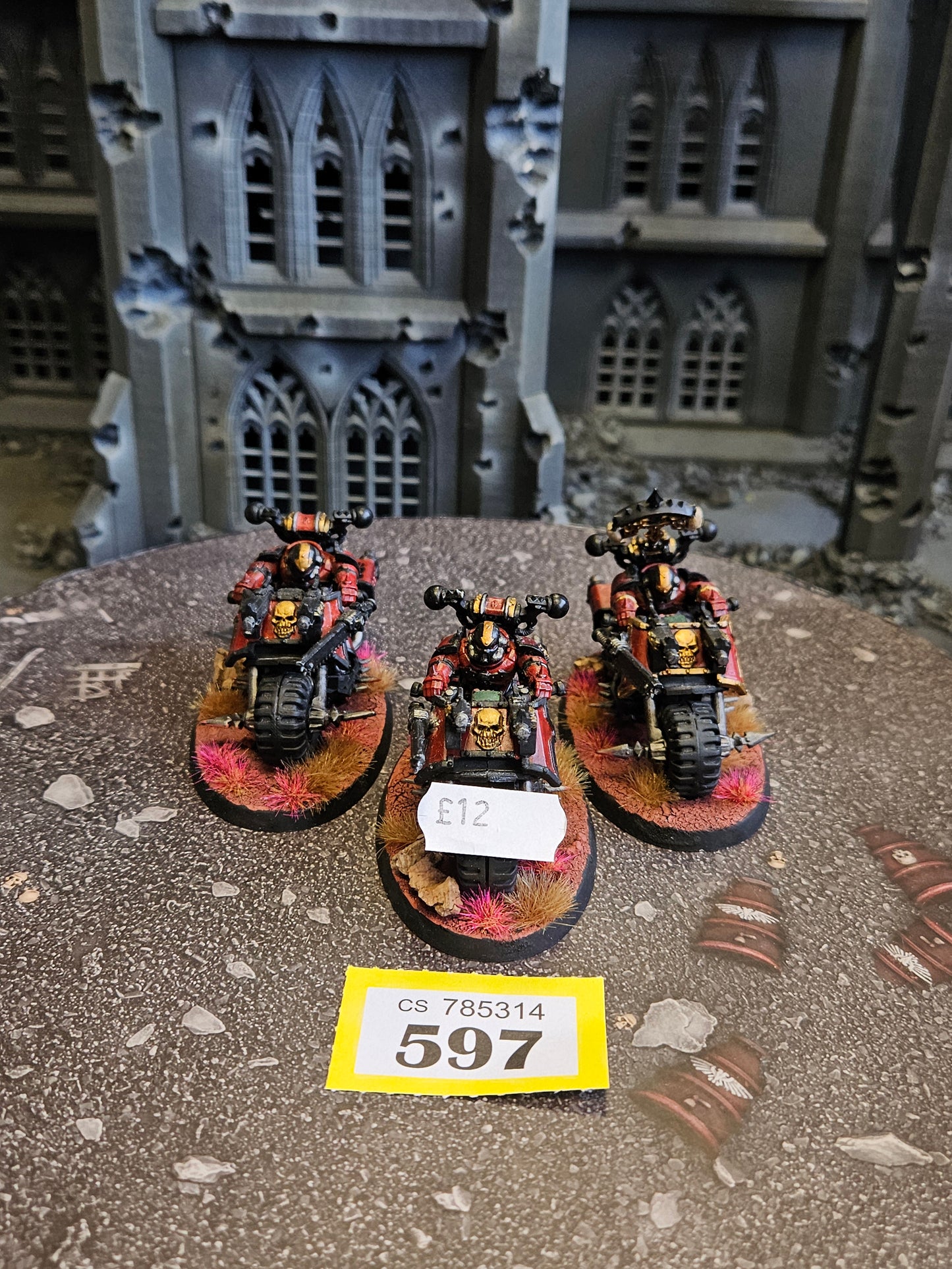 3x Chaos Bikers #597 Chaos Space Marines Warhammer 40k