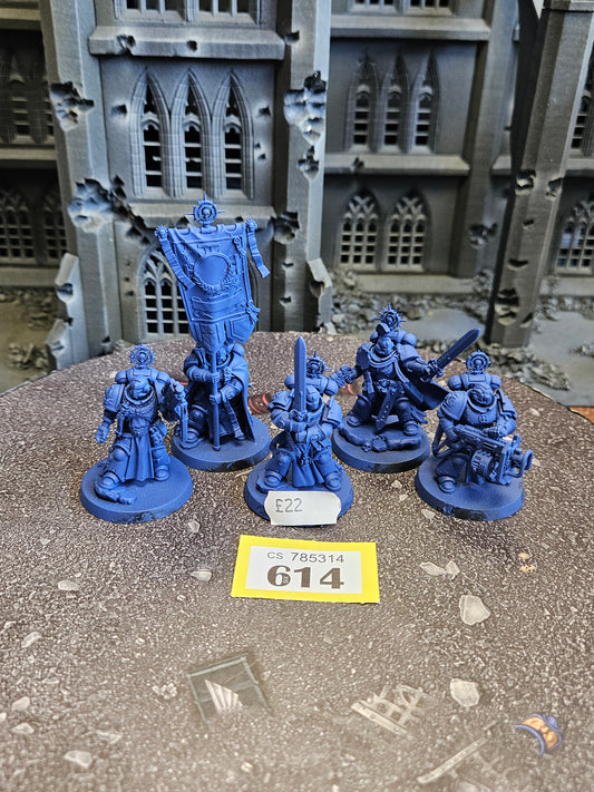 * 5x Company Heroes #614 Space Marines Warhammer 40k