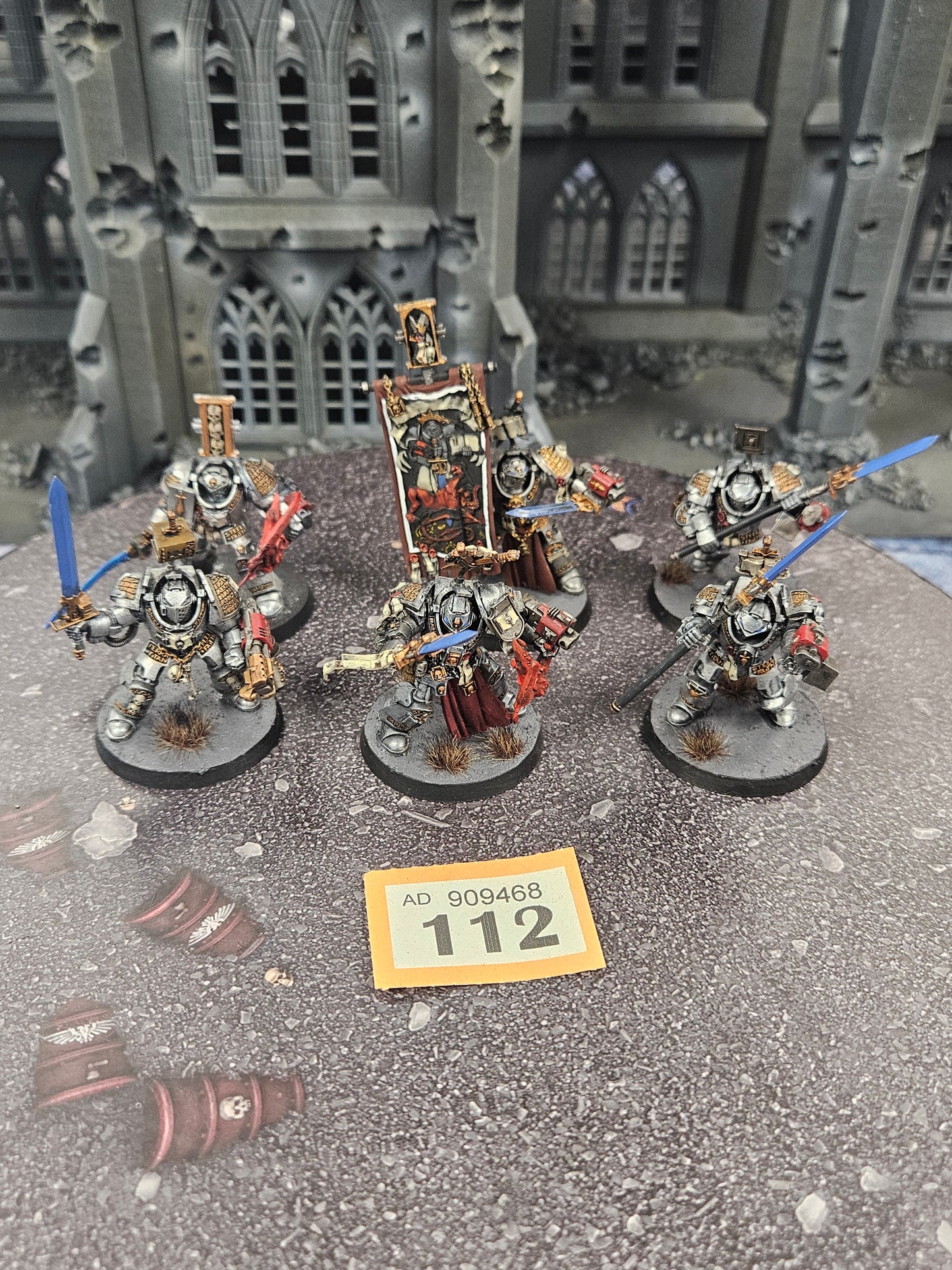 6x Grey Knights Termiantor Squad #112 Very Well Painted Space Marines Warhammer 40k
