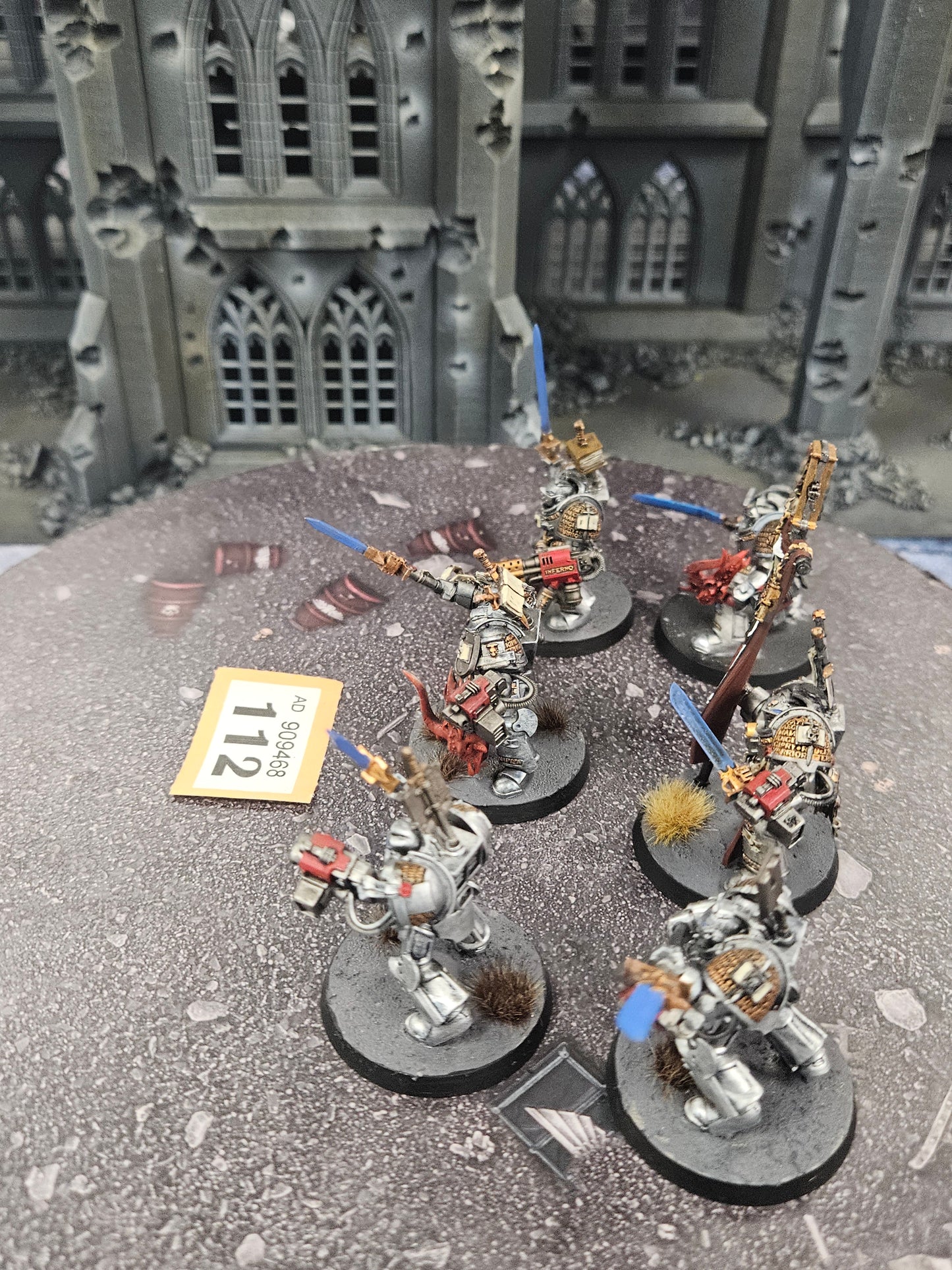 6x Grey Knights Termiantor Squad #112 Very Well Painted Space Marines Warhammer 40k