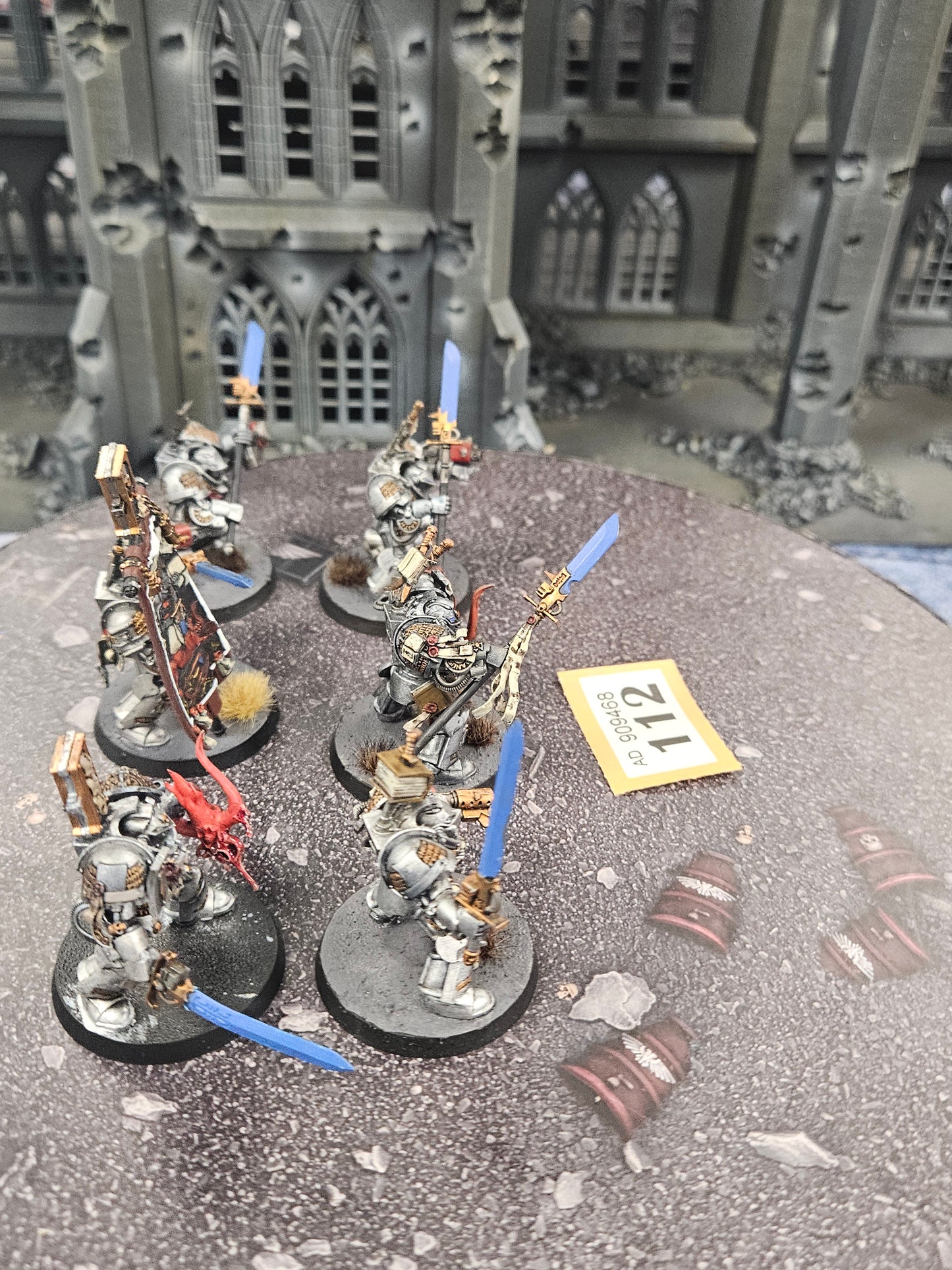 6x Grey Knights Termiantor Squad #112 Very Well Painted Space Marines Warhammer 40k