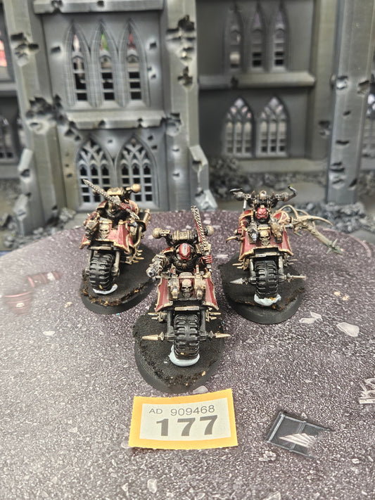 3x Chaos Bikers #177 Chaos Space Marines Warhammer 40k