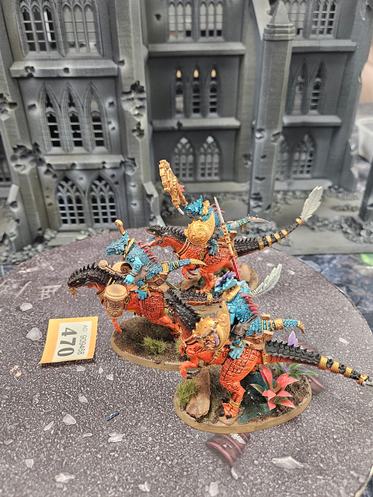 3x Aggradon Lancers #470 Seraphon AOS Warhammer 40k