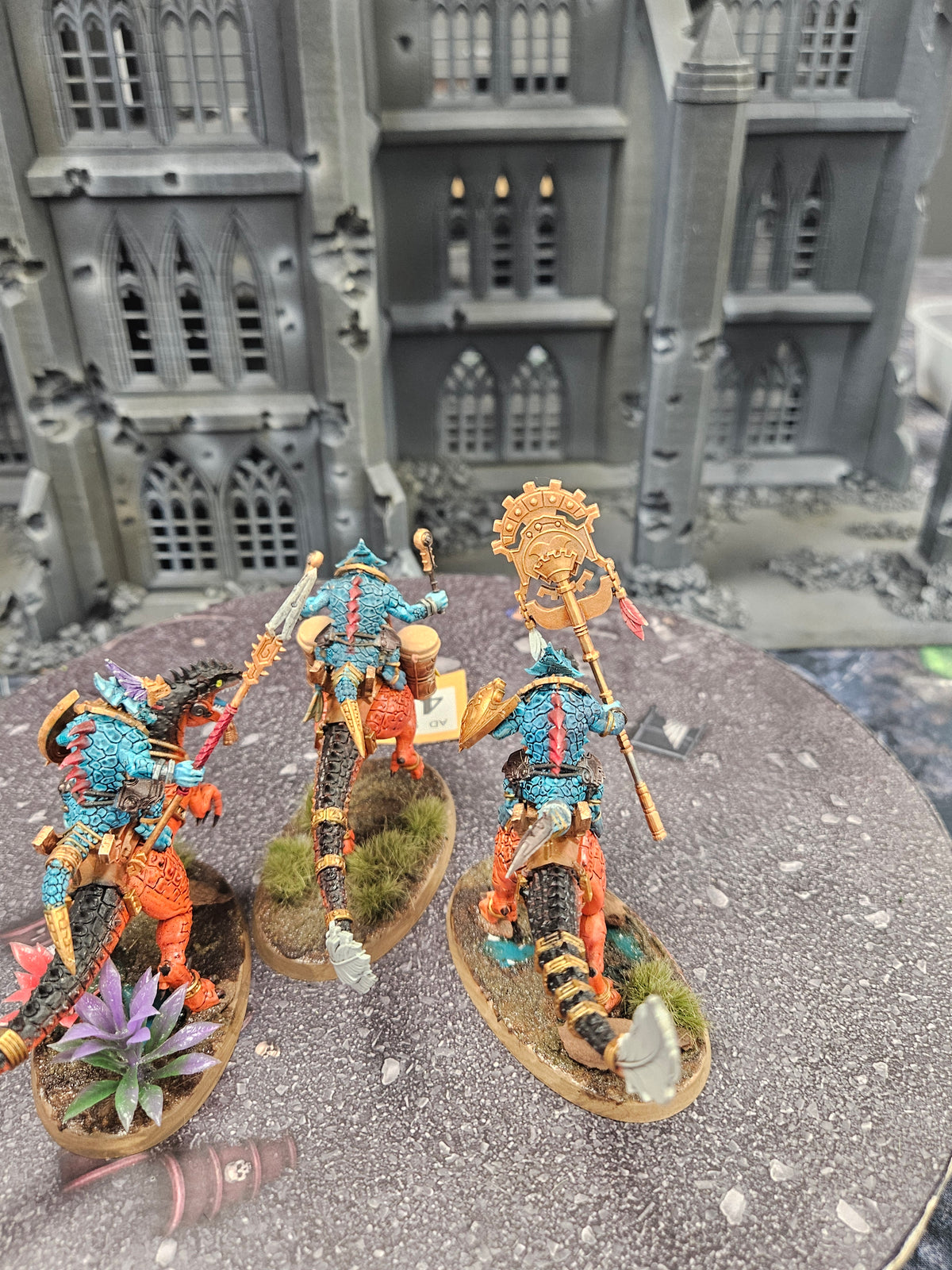 3x Aggradon Lancers #470 Seraphon AOS Warhammer 40k