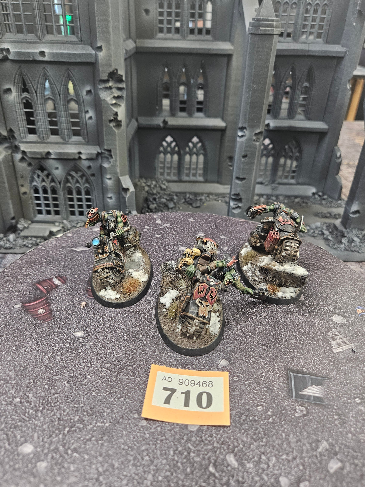3x Warbikers #710 Very Well Painted Orks Warhammer 40k