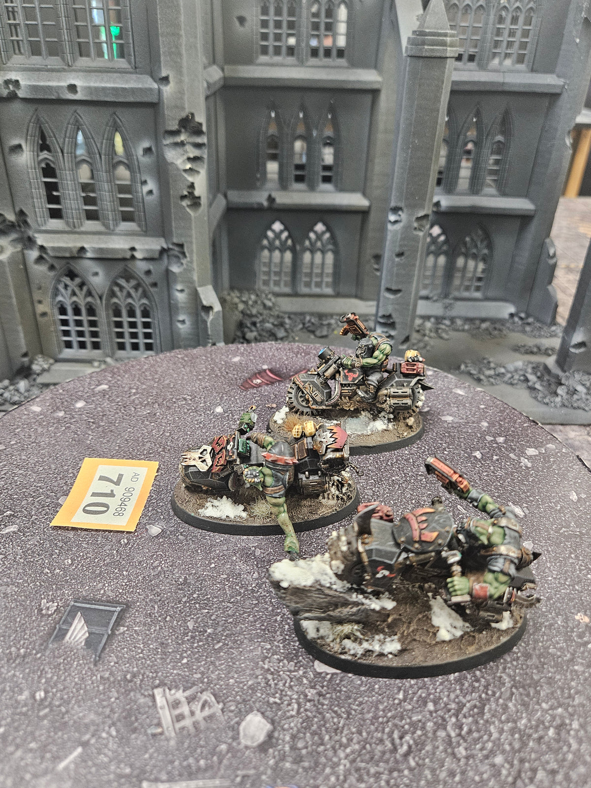 3x Warbikers #710 Very Well Painted Orks Warhammer 40k