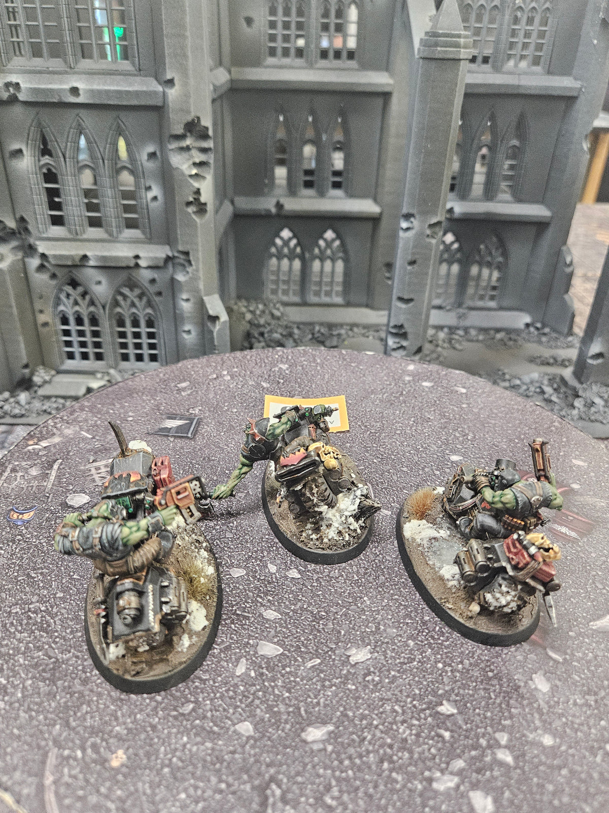 3x Warbikers #710 Very Well Painted Orks Warhammer 40k