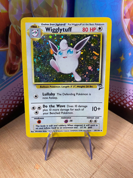 Wigglytuff Holo 19/130 Base Set 2 Single Pokémon Card