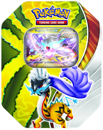 Pokémon TCG: Paradox Destinies Tin - Raging Bolt EX