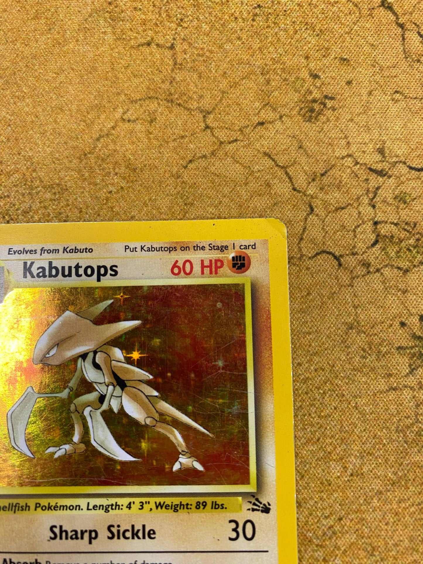 Kabutops Holo 9/62 Fossil Single Pokémon Card