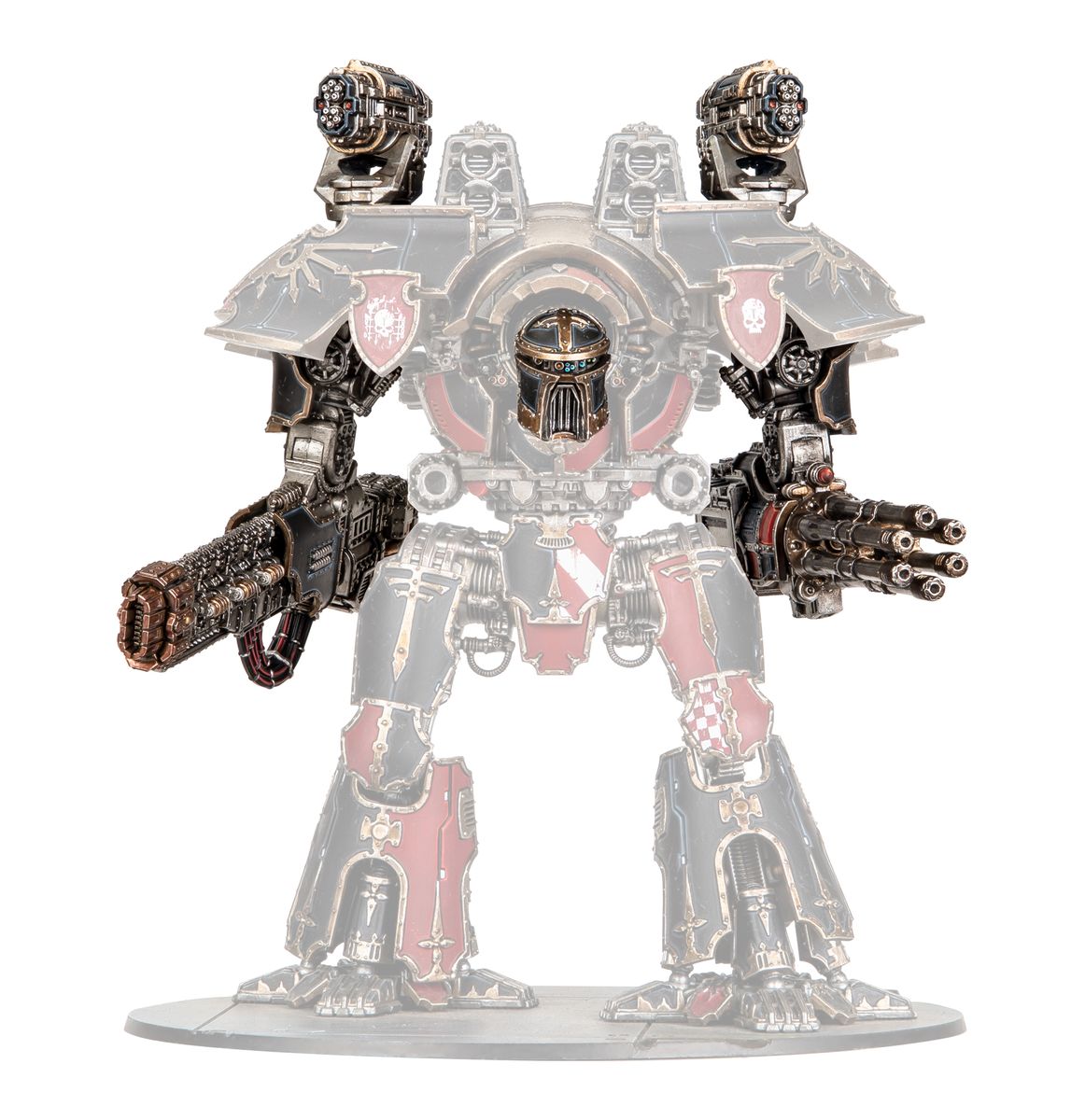 Warlord Titan Weapons - Volkite Destructor, Macro-Gatling Blaster, Graviton Ruinator, and Vulcan Mega-Bolter Array