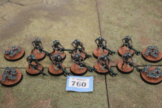 10x Necron Warriors + 4x Scarabs 760 Well Painted Necrons Warhammer 40k