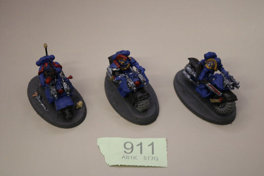 3x Bikers OOP 911 Space Marines Warhammer 40k