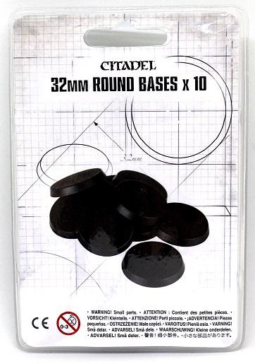 Plastic Bases – 32mm Round x10