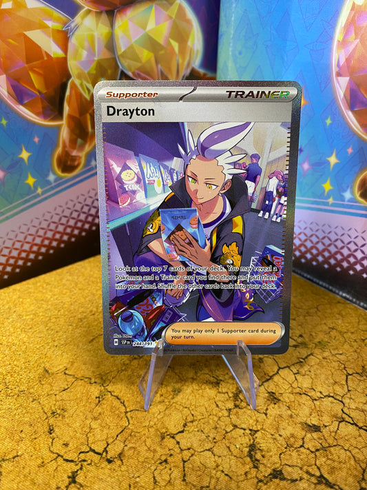 Drayton Special Illustration Rare 244/191 Surging Sparks Single Pokemon Card