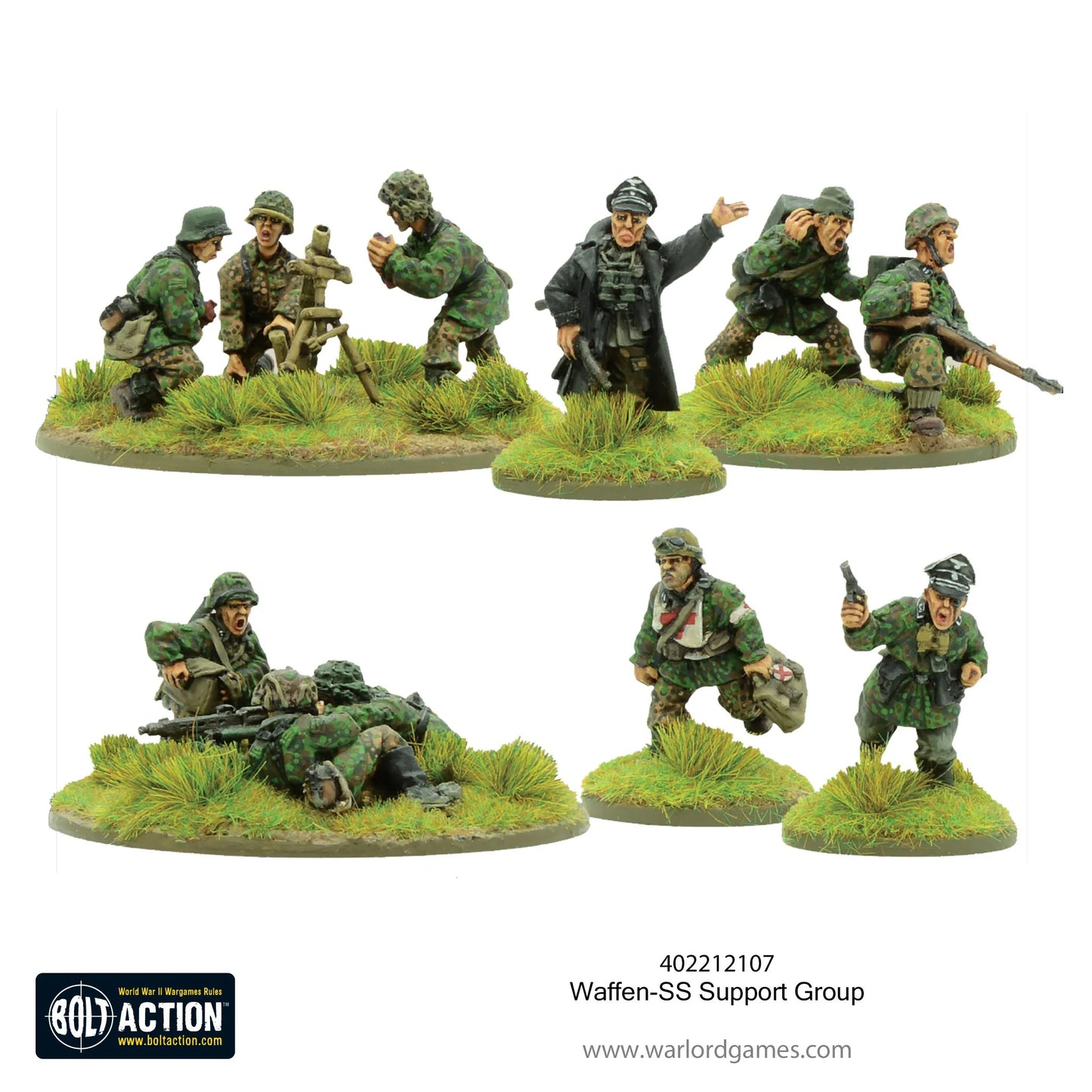 German Waffen SS Suport Group (HQ, Mortar & MMG)