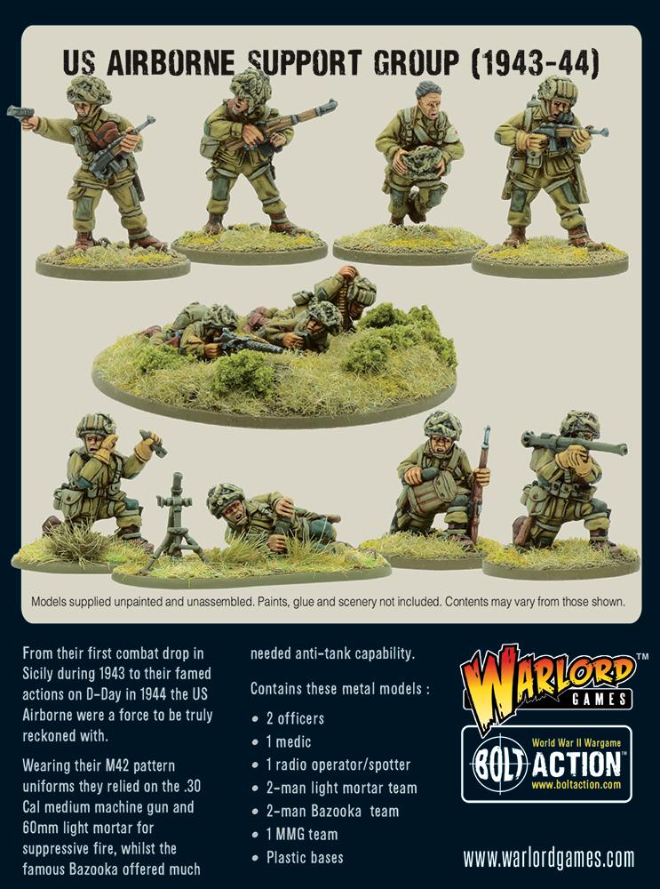 US Airborne Support Group ('43-'44) (HQ, Mortar & MMG)