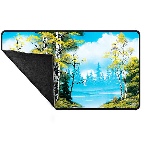 Ultra Pro - Bob Ross Lakeside Path - Black Stitched Playmat
