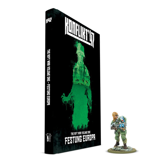 Konflikt '47: Festung Europa & 'Operation Touchdown' Book + Miniature